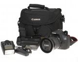 Usato CANON 1200d + ob. 18-55 IS II MATR. 053072032316 1866002688 + BATTERY GRIP + FLASH MEIKE + TELECOMANDO DI SCATTO + BORSA