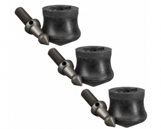 Gitzo piedini in gomma e puntale, 38mm, set da 3