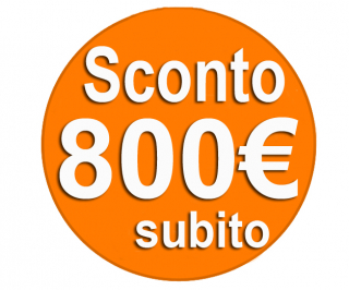Sconto subito 800 euro