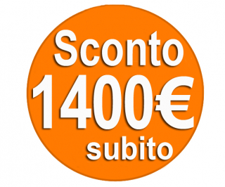 Sconto subito 1400 euro