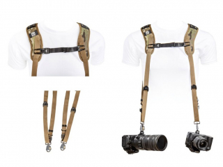 BlackRapid - Double Breathe Camera Harness Multi-terrain Camo
