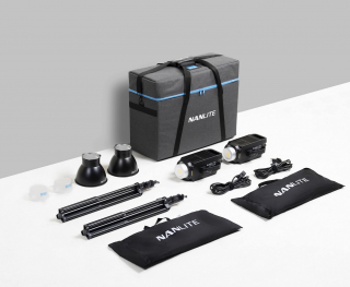 Nanlite FS-150 2Kit con Stativi LS-150-5/8 e Borsa Nuova - 2 Led