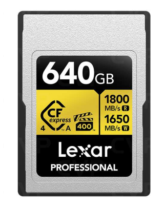 Lexar 640 GB CFexpress 4.0 Gold Type A Card