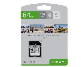 PNY SDXC 64GB 100 mb/s CLASS 10 UHS-I U3