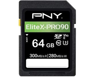 PNY SDXC 64GB 300 mb/s CLASS 10 UHS-II U3 V90