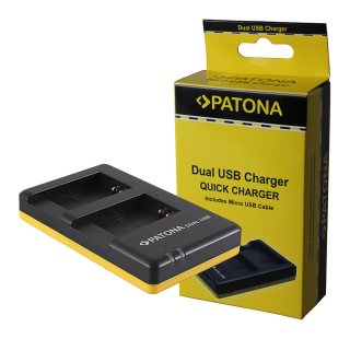 Patona Caricabatteria Usb Dual per Canon NB-13L