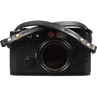 Bronkey Berlin #101 - Black Leather camera strap