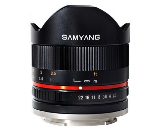 Samyang Ob. 8mm 2,8 UMC Fish Eye Per Fuji X Black