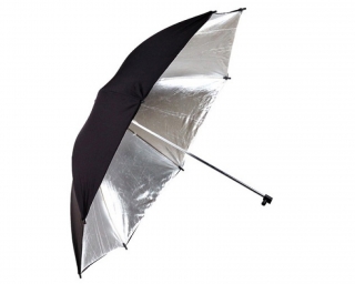 Phottix - OMBRELLO RIFLETTENTE argento/nero 152cm (60'') S&B