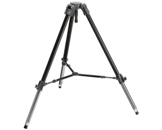 MANFROTTO 528XB Treppiede cine/video pesante nero, culla 100mm, stab.interm.