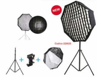 Fotima - Kit softbox Octa 80cm + support + trépied