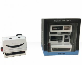 Impossible - Polaroid 600 Reconditionné 80 Style Smiley Blanc