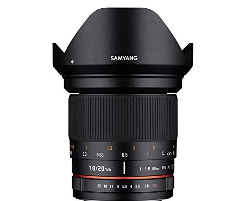 Samyang Ob. 20mm F/1.8 Sony E Full Frame
