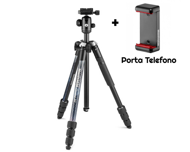 Manfrotto Manfrotto Element MII 4 MOBILE BT 4 SECT. TOUT NOIR. MKELMII4BMB-BH