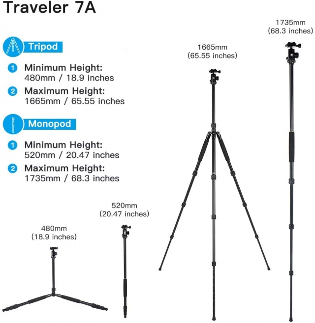 Sirui Sirui Treppiède Voyageur 7A