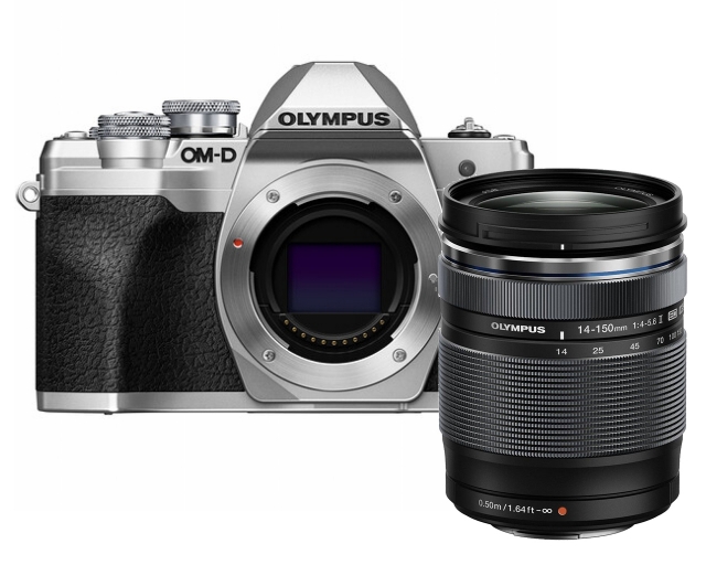 Om system olympus Olympus OM-D E-M10 Mark IV +14-150 F/4-5,6 II ARGENT/NOIR