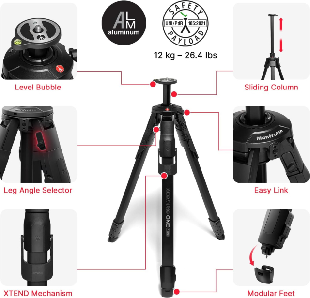 Manfrotto ONE Photo Al tripod