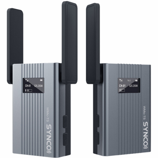 Synco SYNCO TS SISTEMA WIRELESS UHF 150mt PROFESSIONALE OMNIDIREZIONALE A
LAVALIER BATT. INTEGRATA - 1 TRASMETTITORI + 1 RICEVITORERICEVITORE