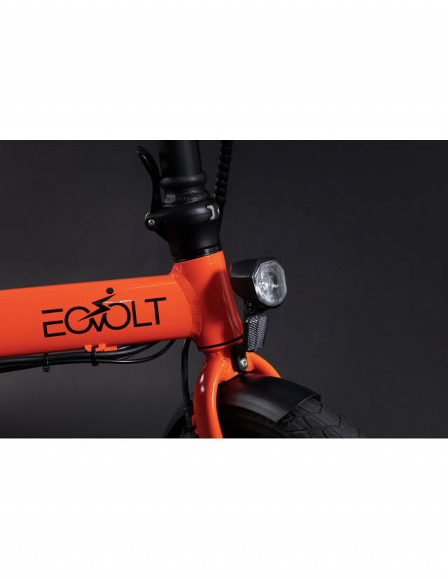 Eovolt Eovolt City X - 3 Vitesses, Roues 16” EV04 Orange Sanguine