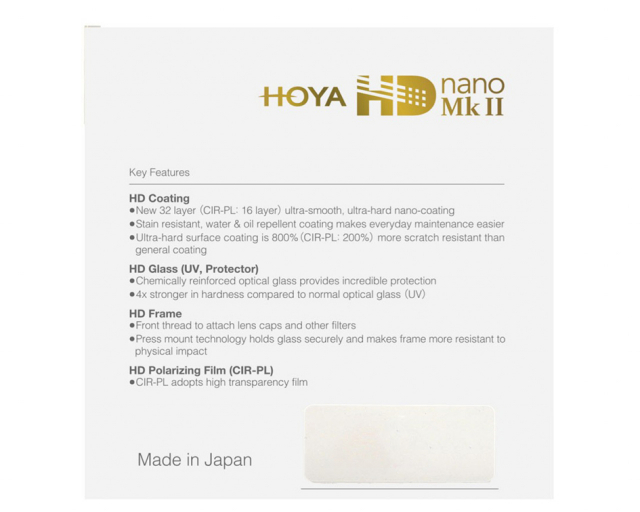 Hoya Hoya Filtro HD nano MkII UV 82mm