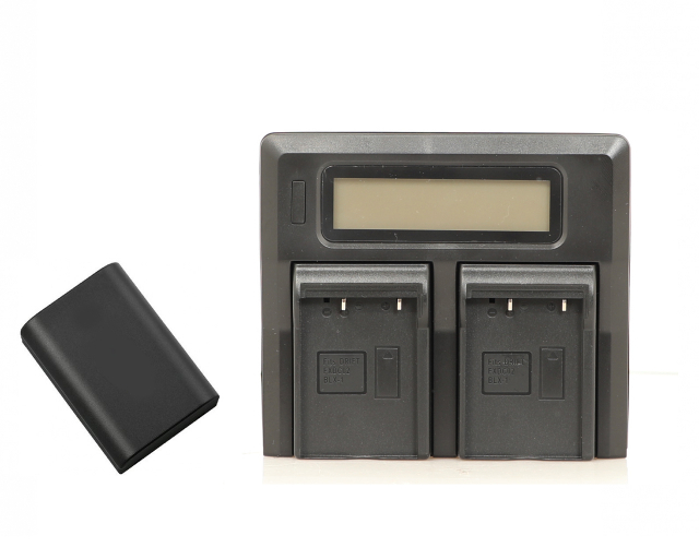 F-system F-System batt. compatibile Olympus BLX-1 + caricabatt. doppio per BLX-1 per OM-1
