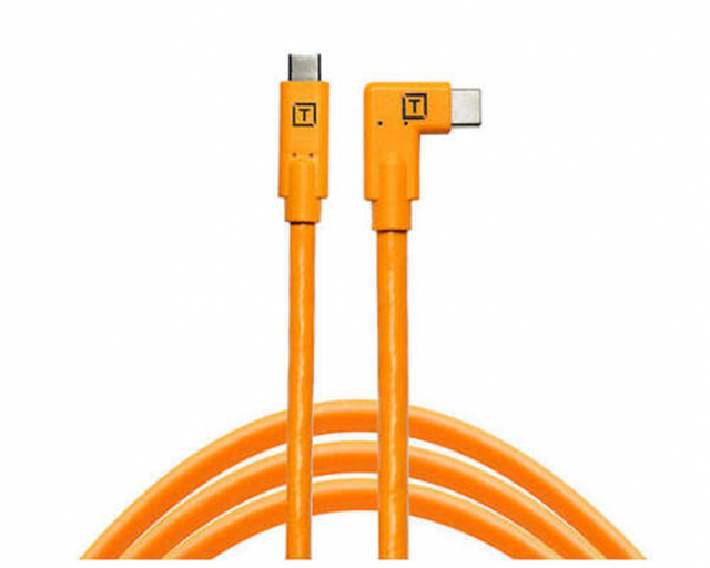 Tether tools Tether Tools Cavo Pro da USB-C a USB-C angolare 4.6m- Arancione