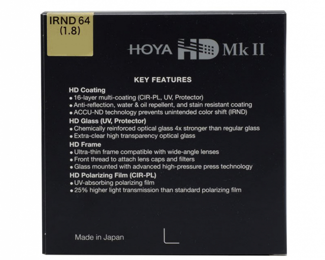 Hoya Hoya Filtro HD MkII IRND64 (1.8) 72mm