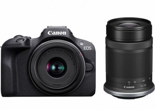 Canon Canon Eos R100 + RF-S 18-45mm f/4.5-6.3 IS STM + RF-S 55-210mm f/5-7.1 IS STM