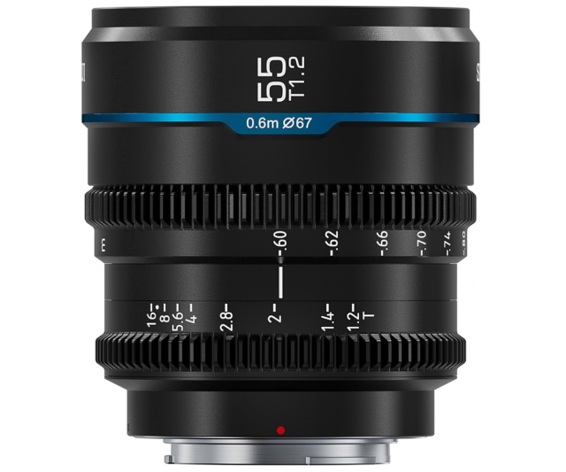 Sirui Sirui ob. 55mm T1.2 S35 APS-C Nightwalker Manual Focus Cine Lens (E-Mount Black)