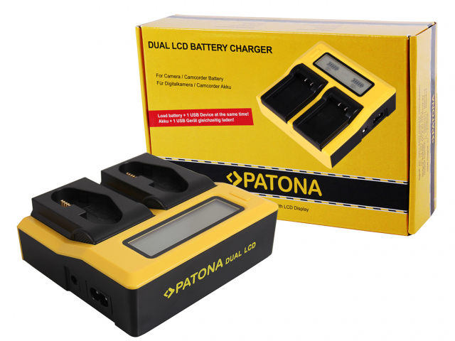 Patona Patona Canon LP-E4 LP-E19 Dual LCD USB Charger EOS 1D 1DS Mark III 1D Mark IV 1DX Mark II