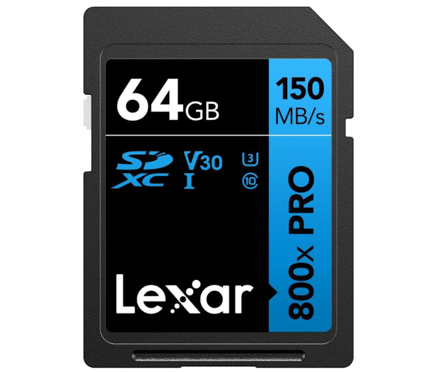 Lexar LEXAR 64GB Professional 800X SDXC UHS-I