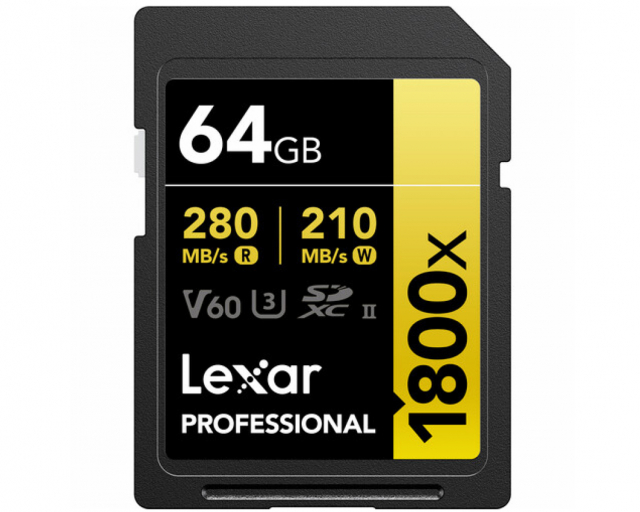 Lexar LEXAR 64GB Lexar Professional 1800x SDX UHS-II