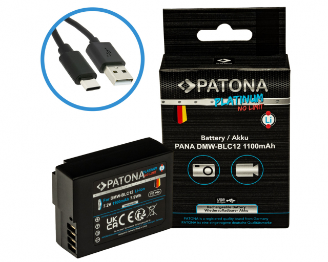 Patona Batteria Patona DMW-BLC12 Platinum 1100mAh (x Panasonic)