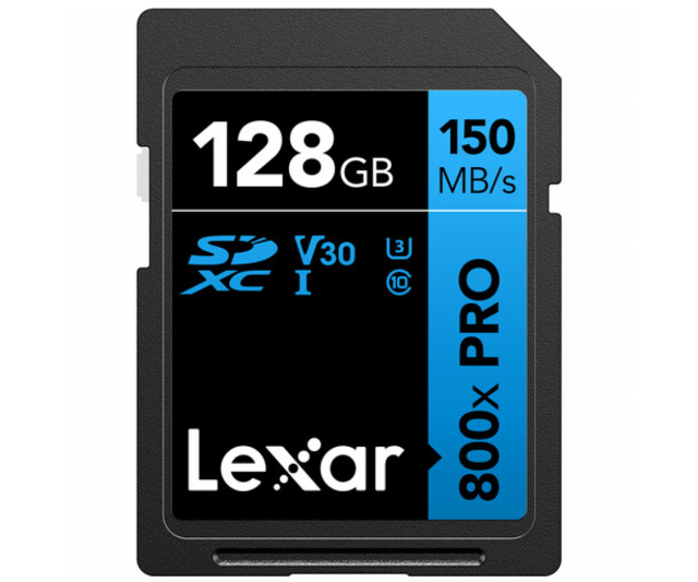 Lexar LEXAR 128GB Professional 800X SDXC UHS-I