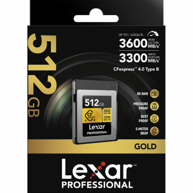 Lexar Lexar CFexpress 4.0 Tipo-B 512GB Gold