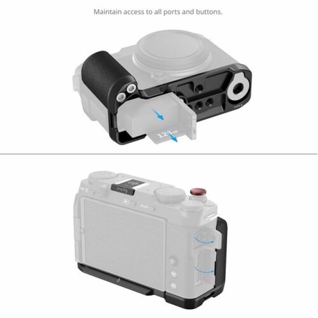 Smallrig SmallRig L-Shape Mount Plate with Silicone Handle for FUJIFILM X-M5(Black) 4876