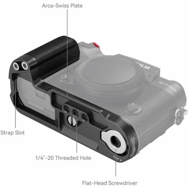 Smallrig SmallRig Silicone L-Shape Grip for FUJIFILM X-T50 (Black) 4783