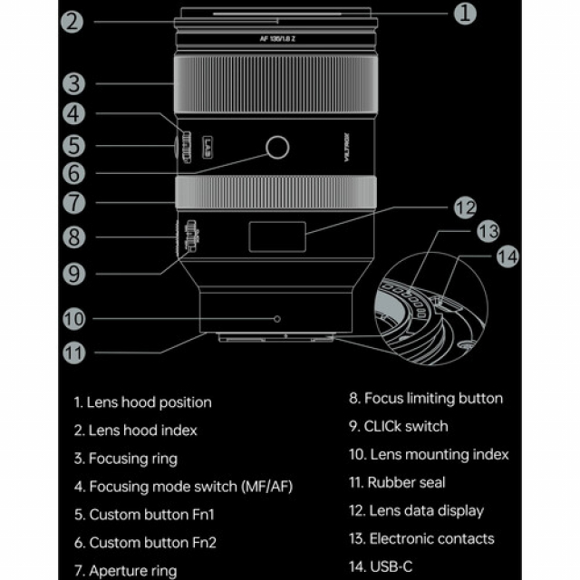 Viltrox Viltrox AF 135 mm f/1.8 per Z-Mount Full Frame