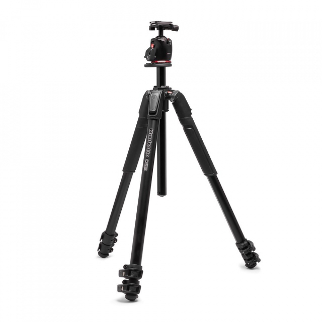 Manfrotto Kit 190X AS in Alluminio con testa  a sfera 3 sez.