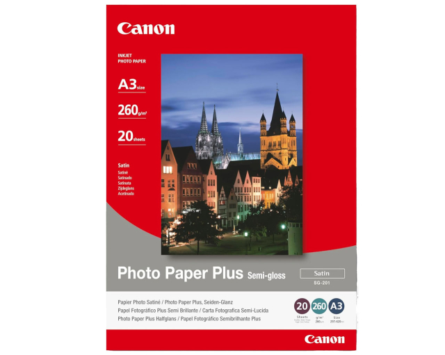 Canon Canon - Carta A3  SG-201 Photo Paper Plus  Semi-gloss 260 gr 20f