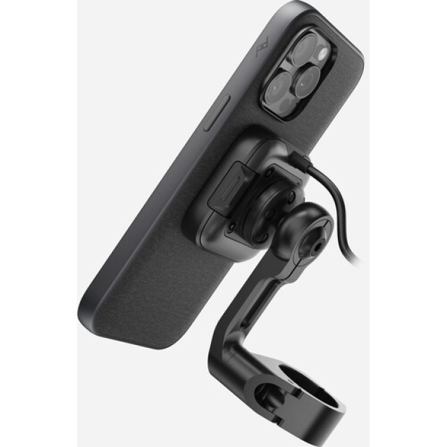 Peak design Peak Design - Mobile Motorcycle Mount Bar Mount v2: Charging Black - CON ANTIVIBRAZIONE