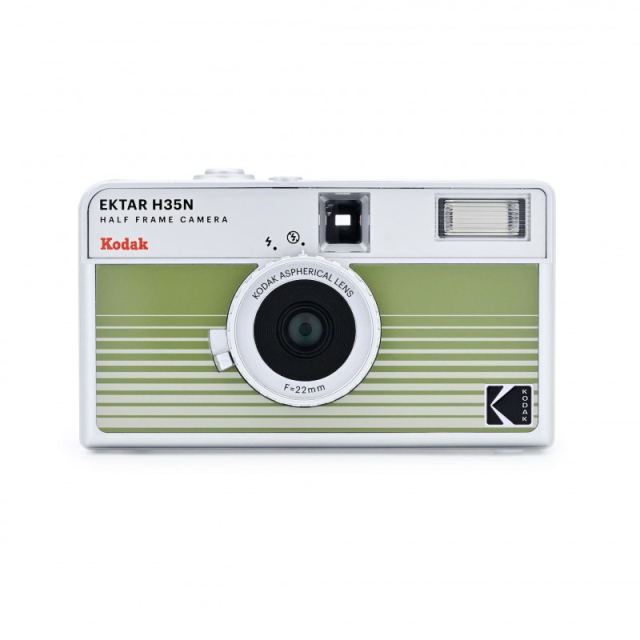 Kodak Kodak Ektar H35-N Half Frame Film Camera Analogica RK0303 Striped Green