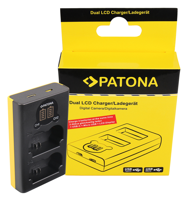 Patona Patona Caricabatteria Usb Dual per NP-W235