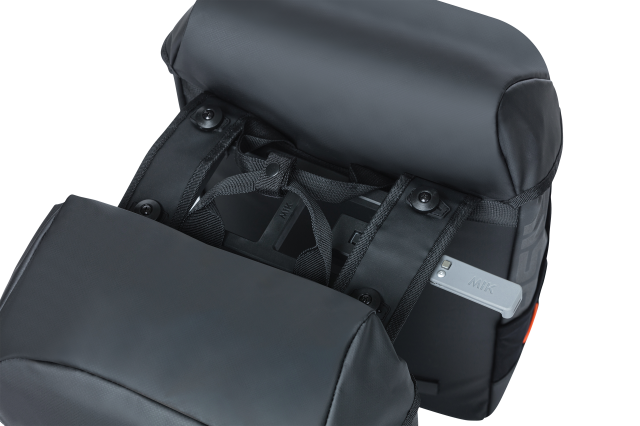 Basil Basil double panniers Miles Tarpaulin MIK nero orange, 34l, MIK