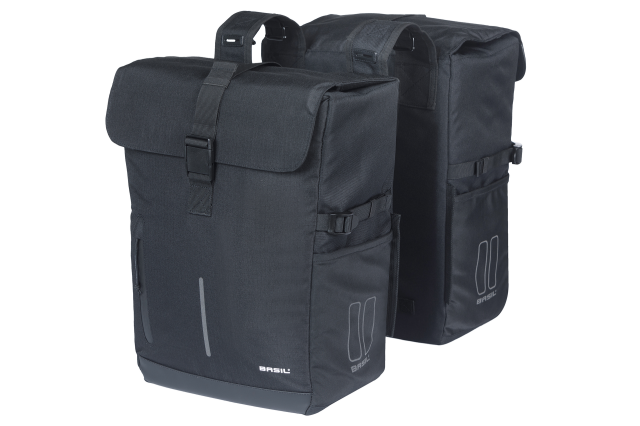 Basil Basil double panniers Move nero, 30l