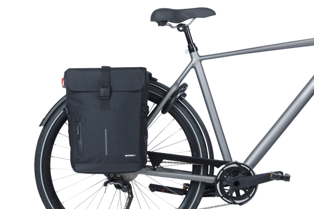 Basil Basil double panniers Move nero, 30l