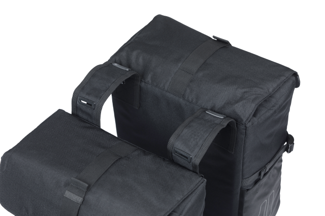 Basil Basil double panniers Move nero, 30l