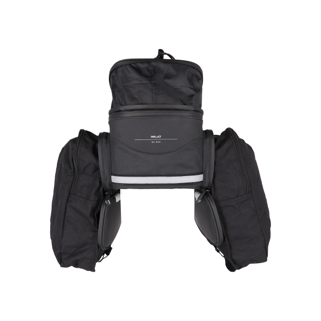 XLC XLC Borsa per portapacchi 5:1 BA-M06 nero/antracite, 28x18x15cm, 8,5-21,5l