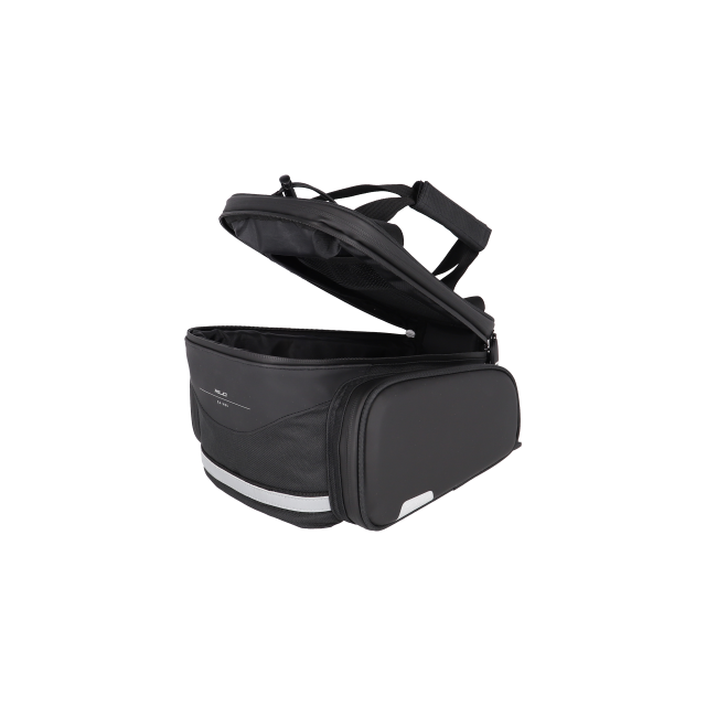 XLC XLC Borsa per portapacchi 5:1 BA-M06 nero/antracite, 28x18x15cm, 8,5-21,5l