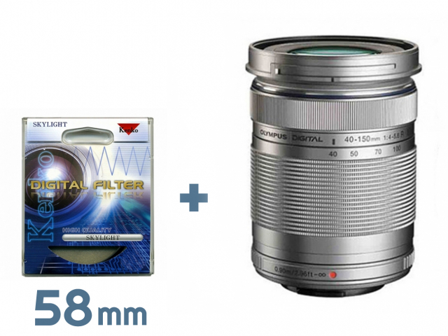 Om system olympus OLYMPUS OB. Kit da ED 40-150 F/4-5,6 R ARGENT